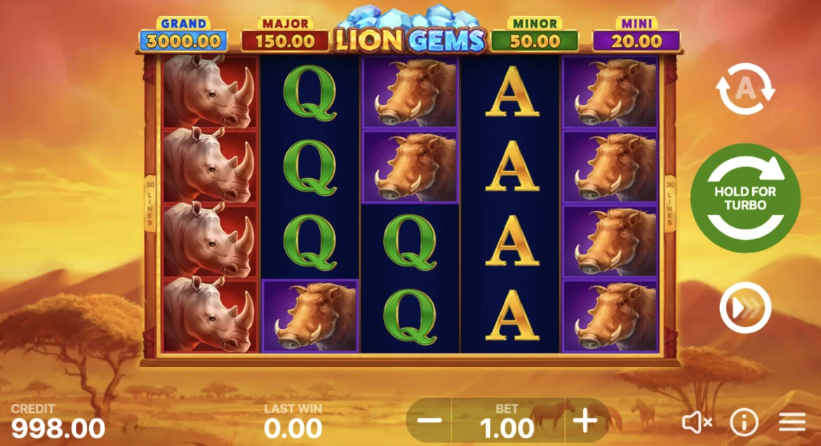 Lion Gems: Hold and Win