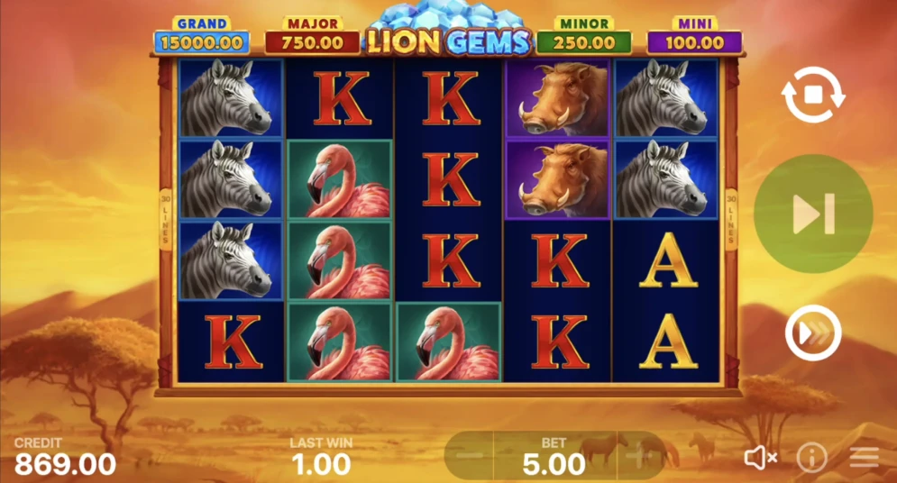 Lion Gems: Hold and Win