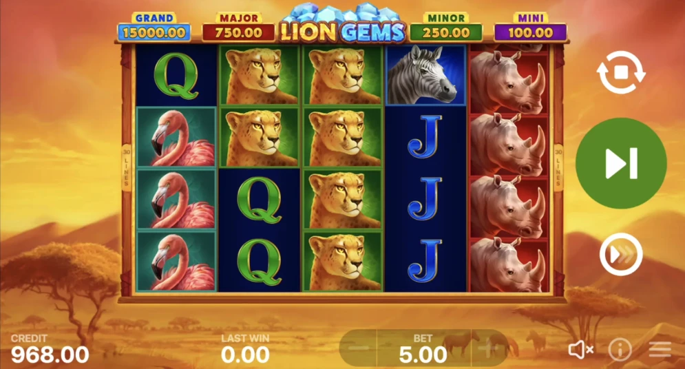Lion Gems: Hold and Win Slot