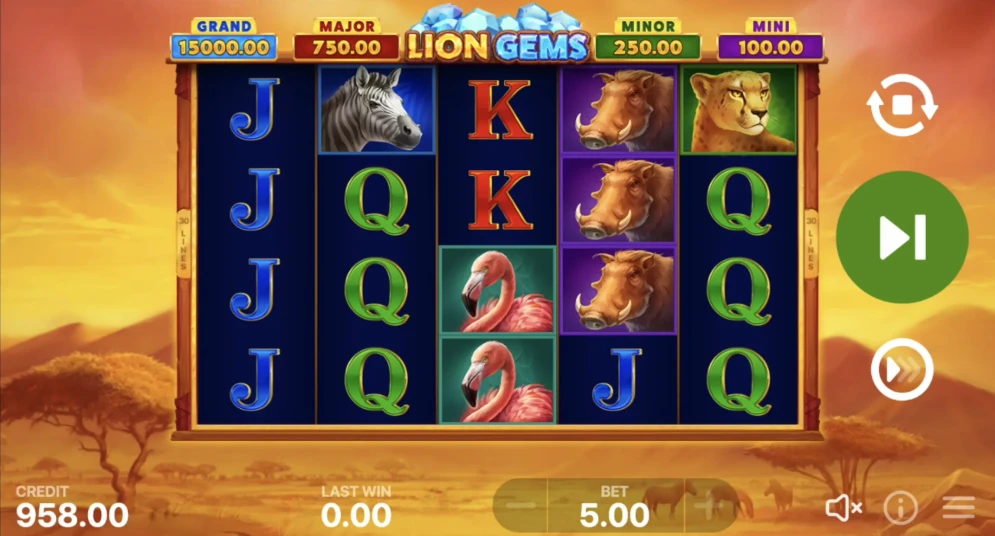Lion Gems: Hold and Win Slot