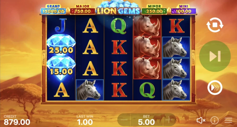 Lion Gems: Hold and Win Slot